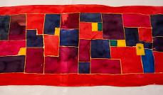 silk scarf influenced by Klee