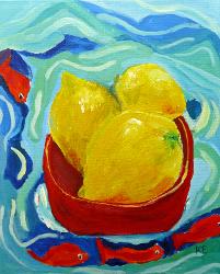 lemons still life Cambridge art Tuition